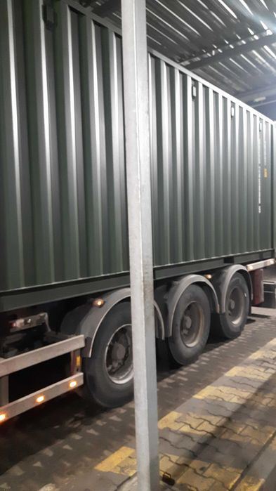 Nowy kontener morski mag 20'DC One Way zielony 6 m standardowy