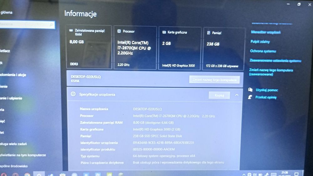Laptop Asus k53s