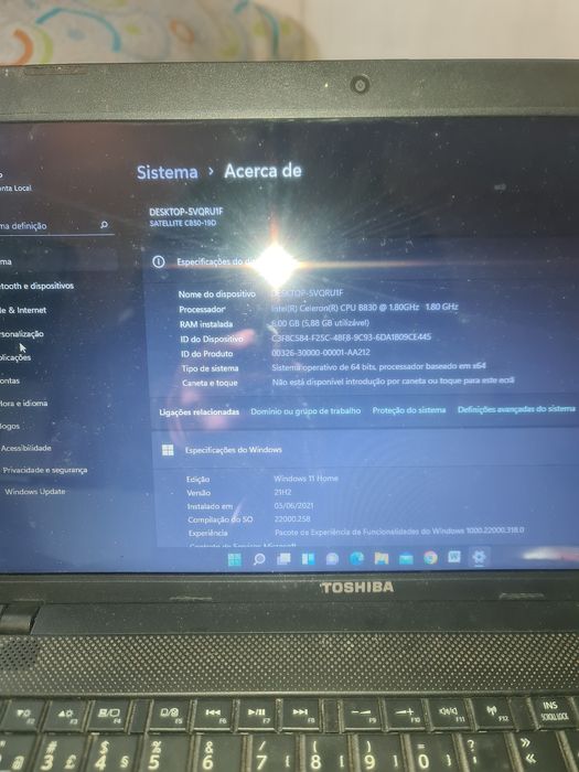 vendo Toshiba Windows 10