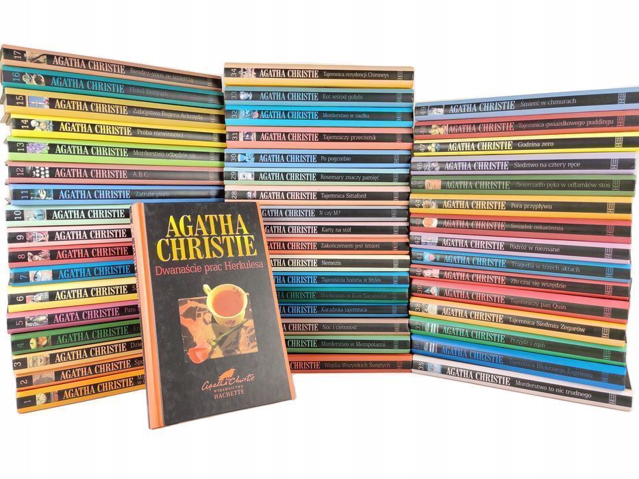 TWARDA / Agatha Christie 1-50 / Hachette / Zestaw