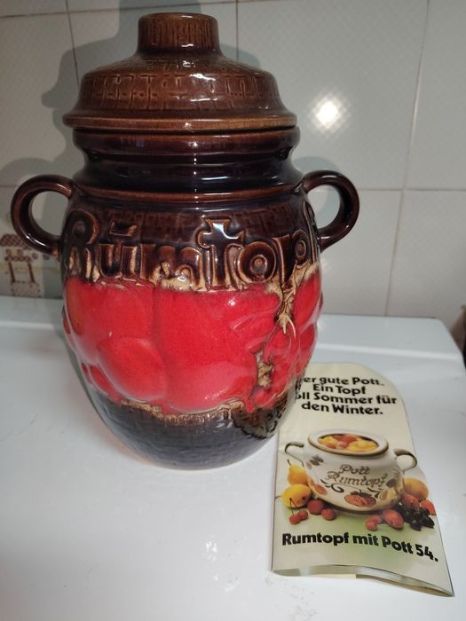 Rumtopf ( Pote de Rum) em Cerâmica