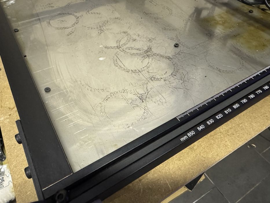 Laser longer ray 10W + przedluzka extend 850x400 mm + pompka