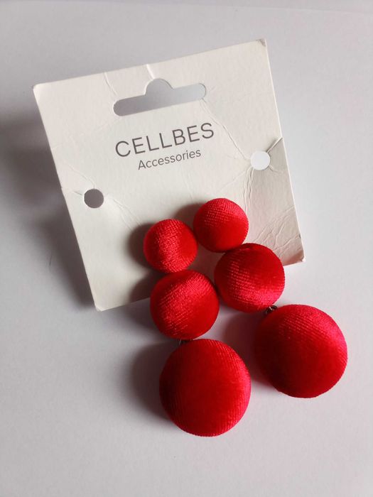 Kolczyki modowe aksamitne CELLEBES