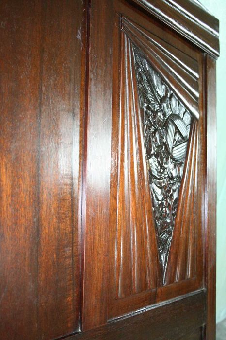 Antique Double Bed, Hand-Carved, Solid Wood64584404802945122