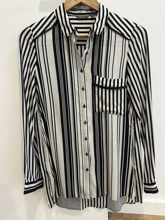 Camisa preta e branca Salsa, tamanho S (como NOVA)