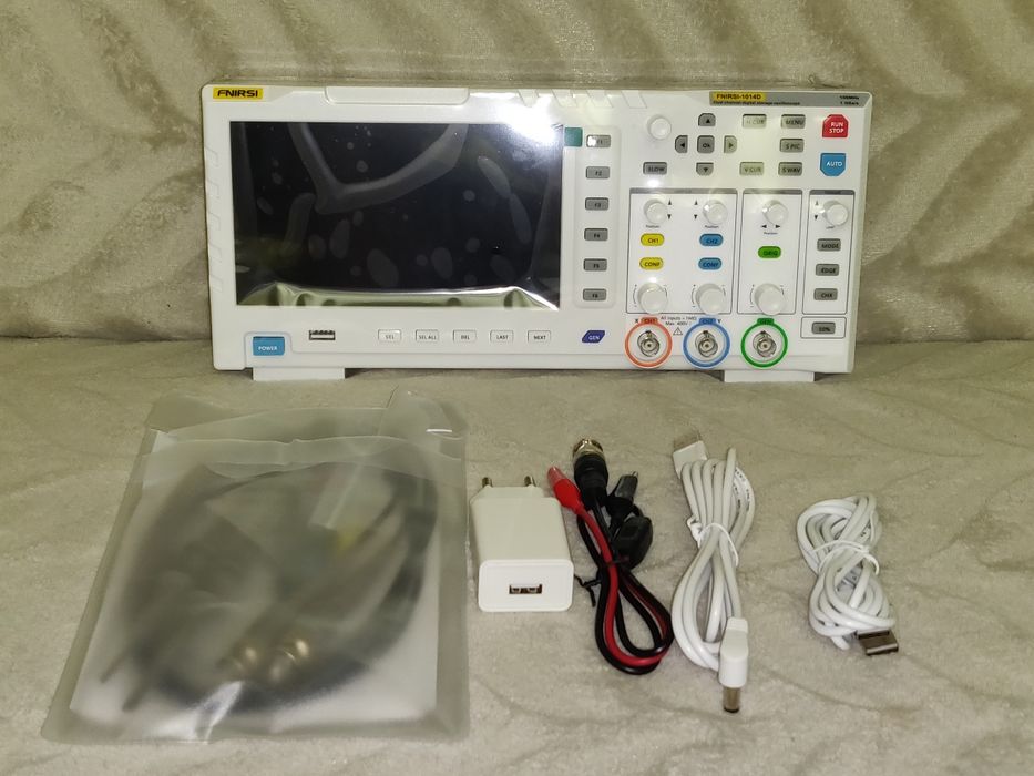Лучший осциллограф FNIRSI 1014D - 100 МГц, 1 ГВыб/с, 2 ch, генератор