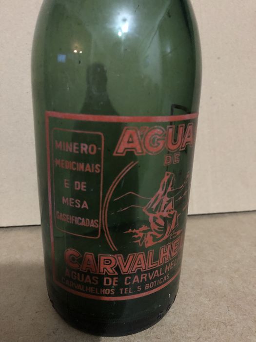 Garrafa antiga pirogravada