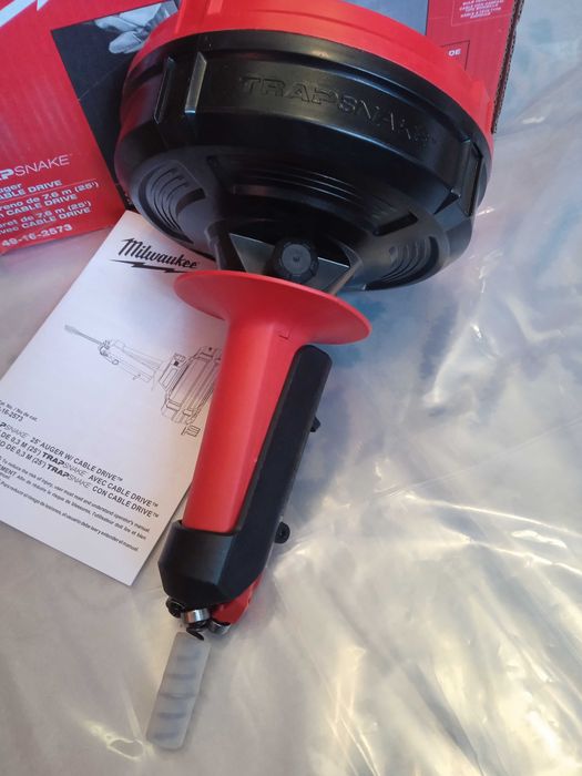 Milwaukee 49-16-2573 Шнек з тросом 7,6 метра для чистки каналізації