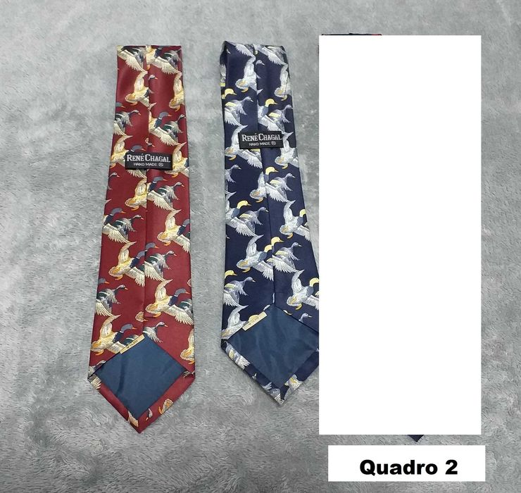 Gravatas impecáveis, marcas de qualidade