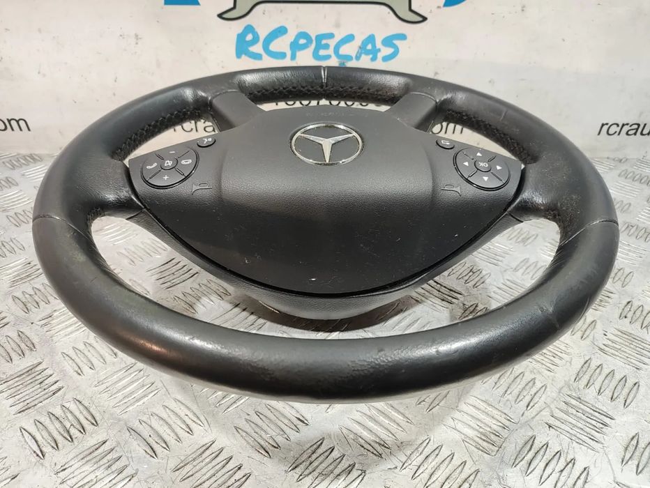 Volante + Airbag Completo em pele Mercedes Benz Class C W204 - Com