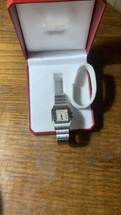 Relogio CARTIER SANTOS original(com gatantia e documentos) aço e ouro  1993