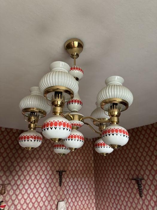 Lampa retro sufit żyrandol
