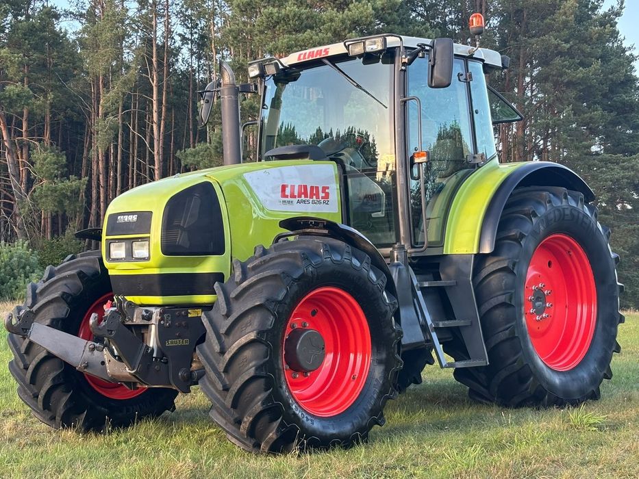 Claas  Ares 826 RZ 180km Tuz Pneumatyka Mieka oś Klima z Niemiec