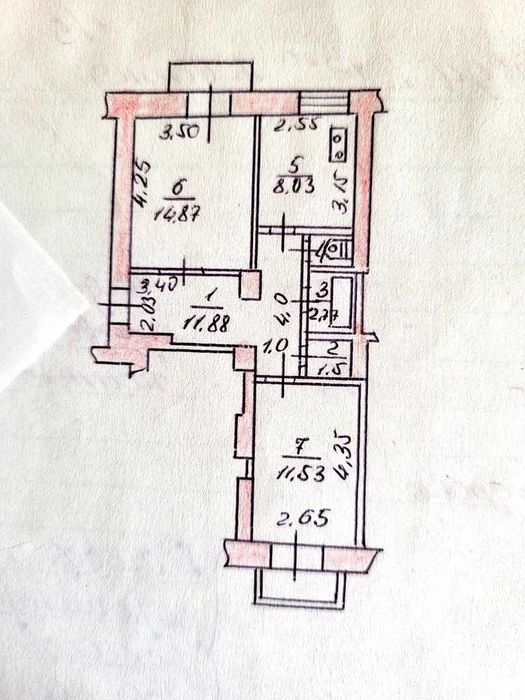 Продаж 2-х к.кв. ЦЕНТР міста вул. 12 Квітня буд.№5 (4 поверх).