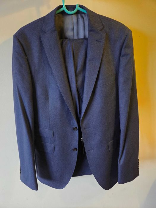 Garnitur Lancerto 182/96/84 jasny na grantowy Merino - studniowka