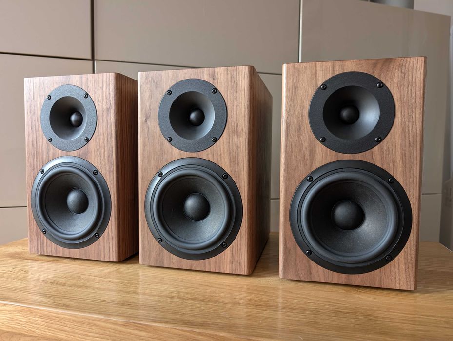 Monitory DIY Scan-Speak & SB Acoustics | Orzech Amerykański | Stereo / Kino domowe