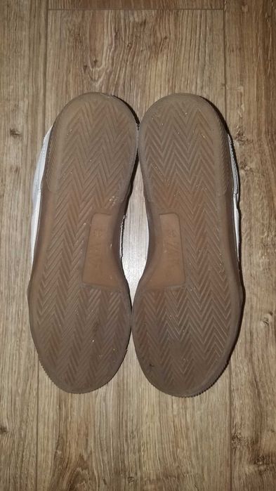 Buty ZARA 38/39 25cm modne skórzane tenisówki lekkie półbuty stan BDB