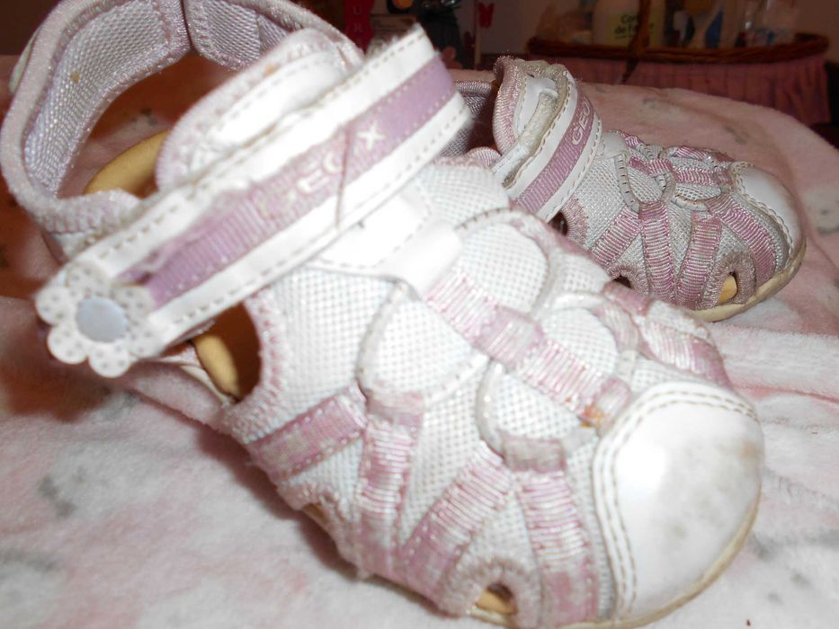 Sandálias GEOX, 26, Menina, Rosa e branco