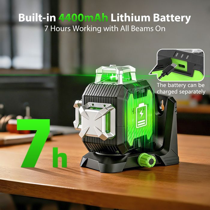 Новинка 2026! Huepar 3D SE13cg 12 ліній,лазерний рівень,decteam