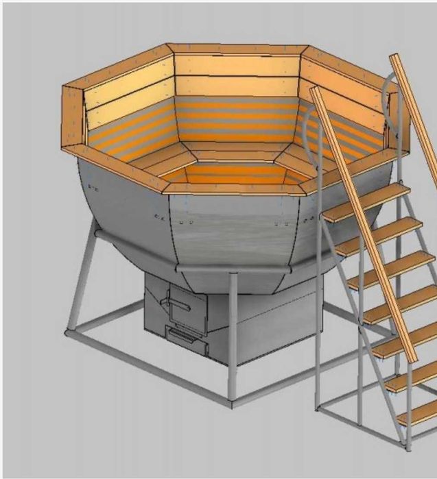 .чертежи банных печей, банный чан