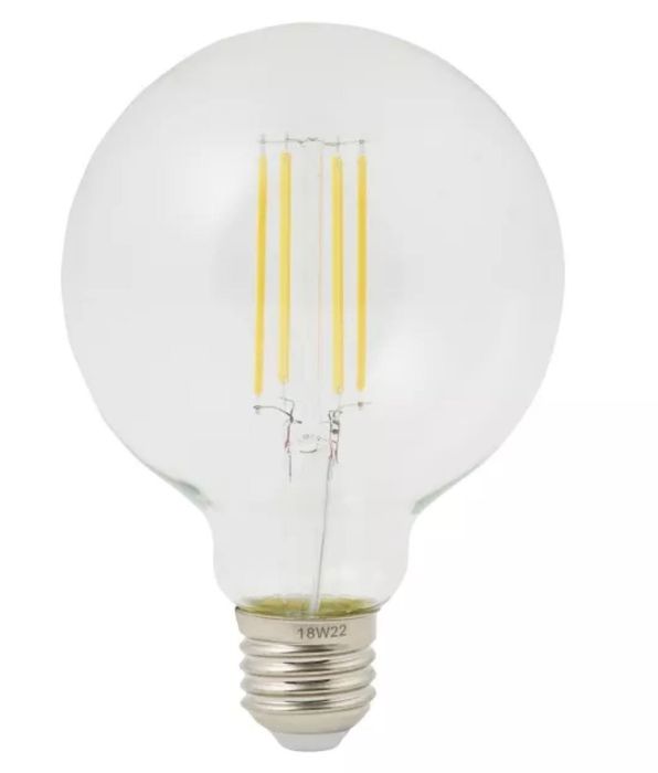 Żarówka ozdobna E27 FIL G95 8,5W 1055LM 4TK 360ST CL SZ