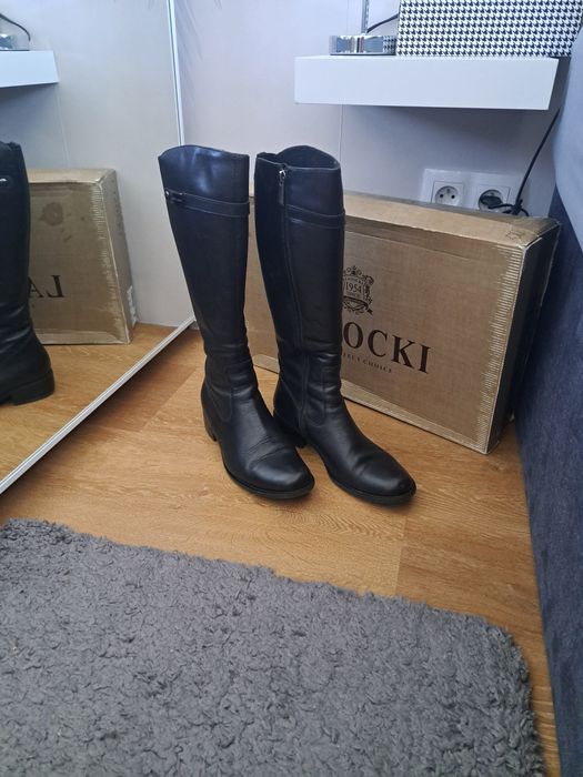 Kozaki LASOCKI ze skóry naturalnej rozmiar 38