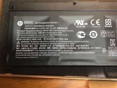 Оригінальна батарея для ноутбука HP SR03XL, SR04XL,  HSTNN-DB7W