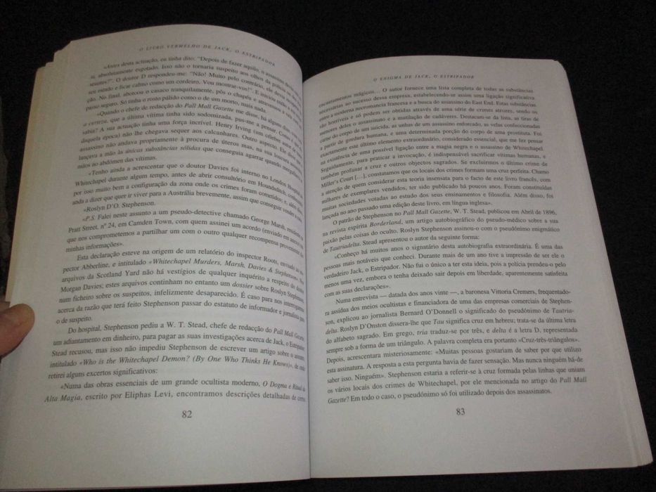 O Livro Vermelho de Jack O Estripador Stéphane Bourgoin