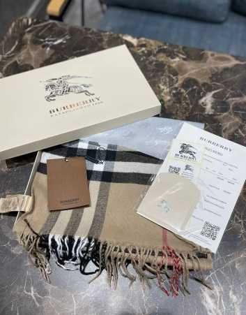 Шарф Burberry Палантин Барберри ШАРФ Барберрі в клітинку беж