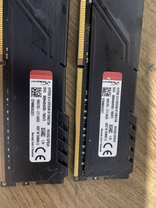 HyperX Fury DDR4 16GB (2×8) 2666MHz