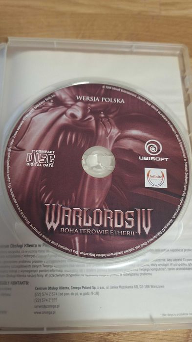 Warlords IV - bohaterowie Etherii - polska wersja pudełkowa na PC.