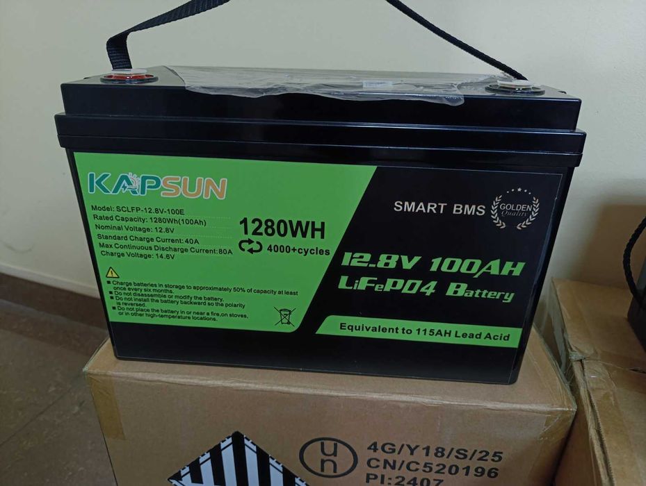 АКБ LiFePO4 Kage LFP-12-100 (PS-12100) 12.8V 100Ah 1.28KWh 1280Wh (BMS100) пластиковий корпус