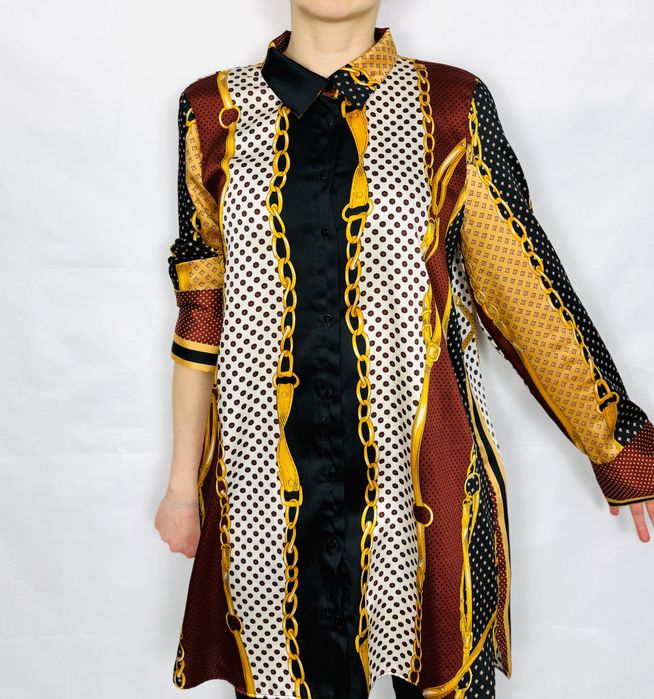 Koszula-tunika w łańcuchowy wzór L 40