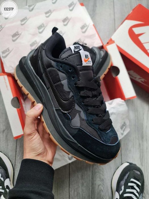 Мужские кроссовки Nike VaporWaffle Sacai "Black" V2. Размеры 40-45