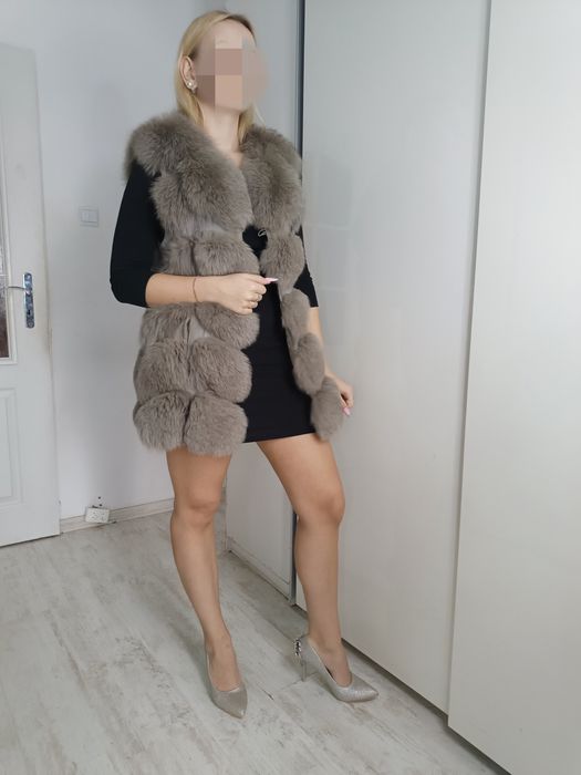 Futro z lisa kamizelka