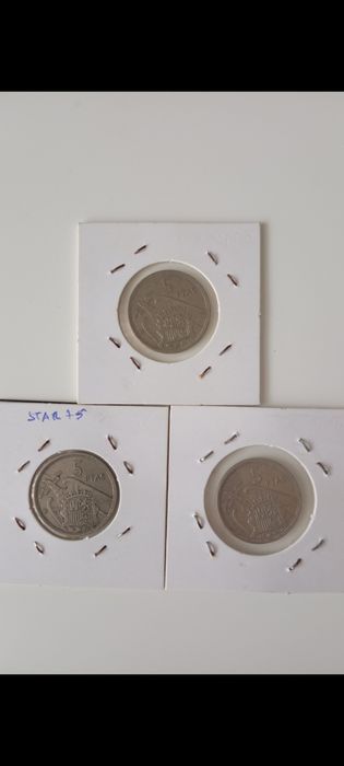 Moedas 5 Pesetas 1957 (Raras)