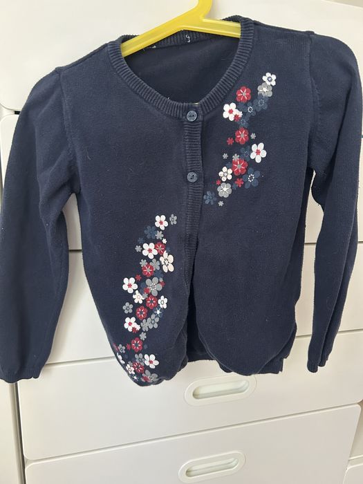 Sweterek kardigan rozpinany granatowy