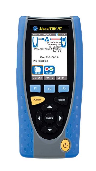 SignalTEK NT Tester transmisji, diagnostyka sieci LAN, pomiary sieci
