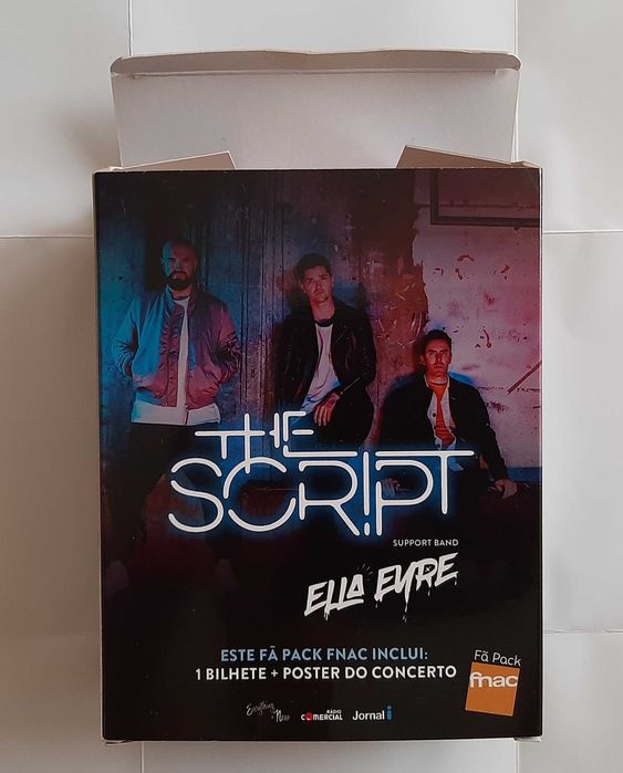 The Script poster Lisboa Altice Arena Março 2018