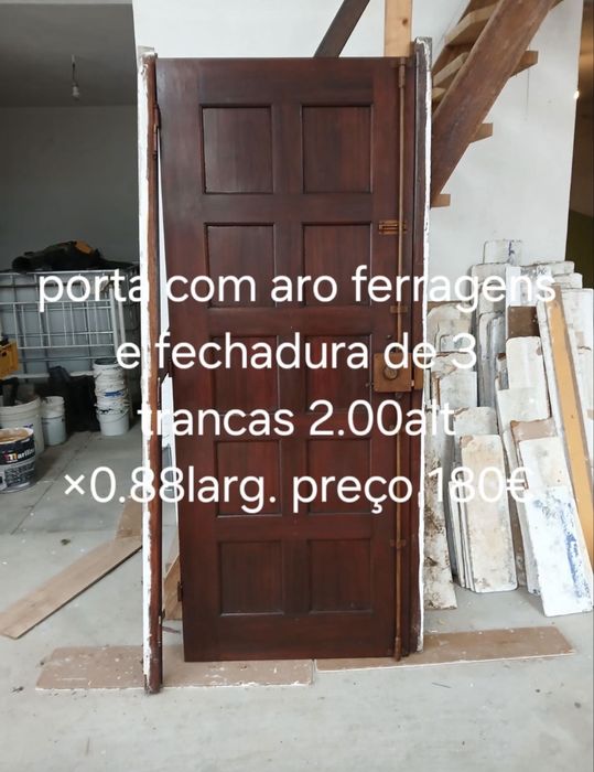 Portas Exteriores e Interiores, Janelas de Madeira exotica c/aro incluso
