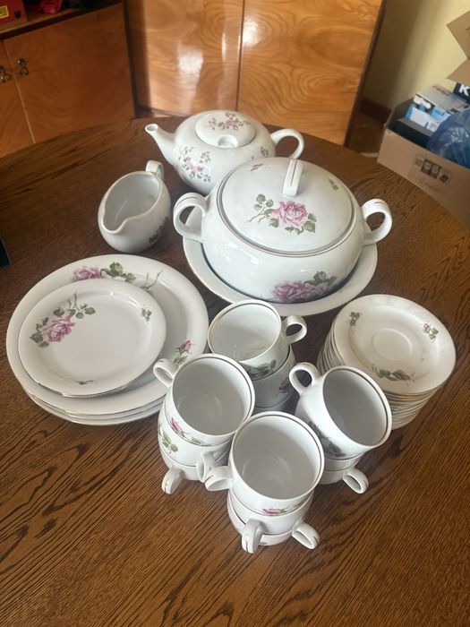 Zestaw porcelanowy PRL Wałbrzych