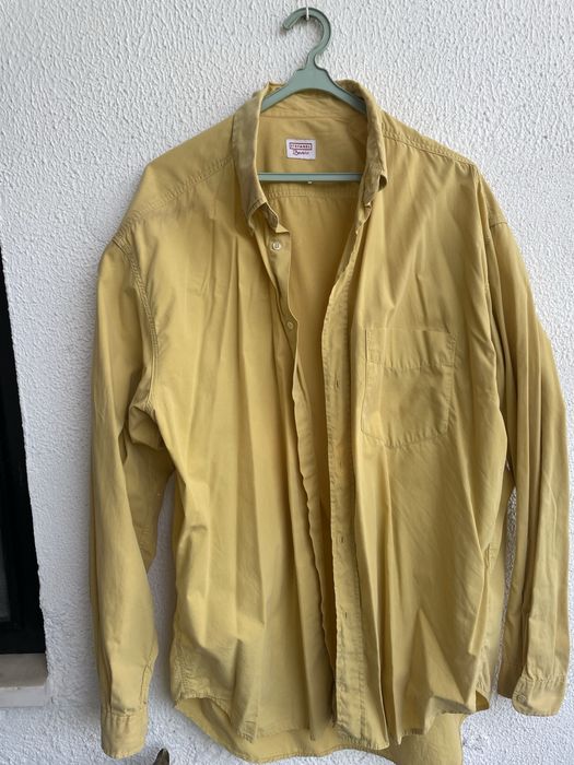 Camisa manga cumprida amarela XL