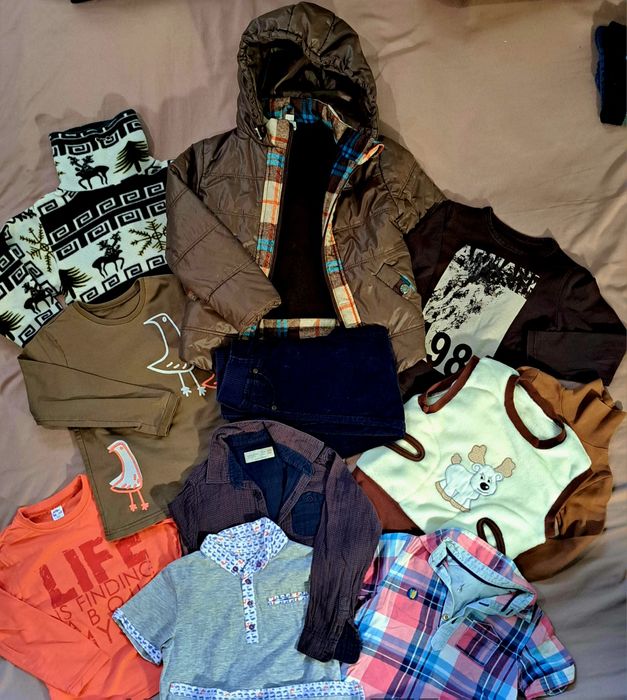 Куртка,джинси,жилет,реглан,худі. Пакет речей від 86до152рр