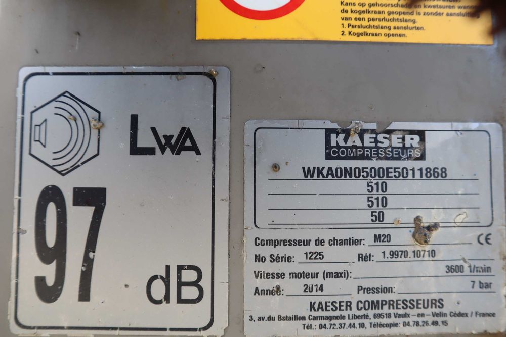 Kaeser M20 2014 Compressor de Ar Rebocável