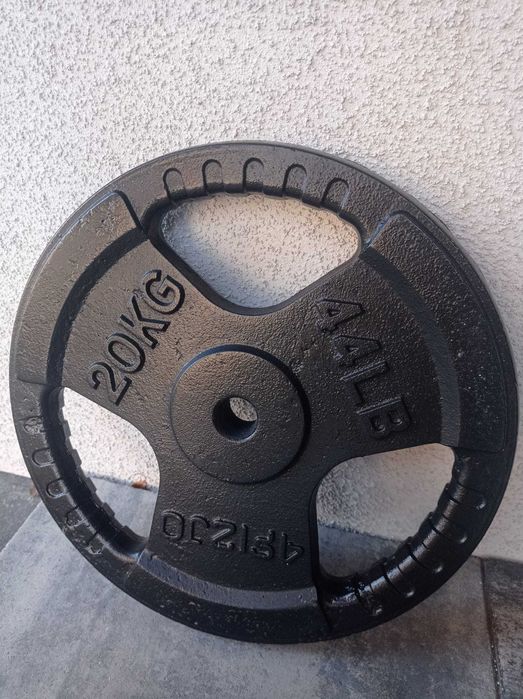 20 Kg Obciążenie Żeliwne Talerz Do Sztangi Krążek Nakład Ciężary