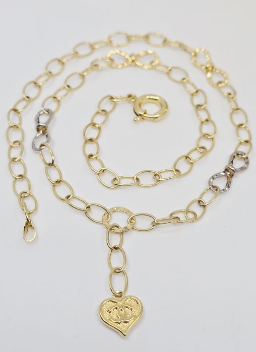 Złoty łańcuszek naszyjnik próba 585 14k