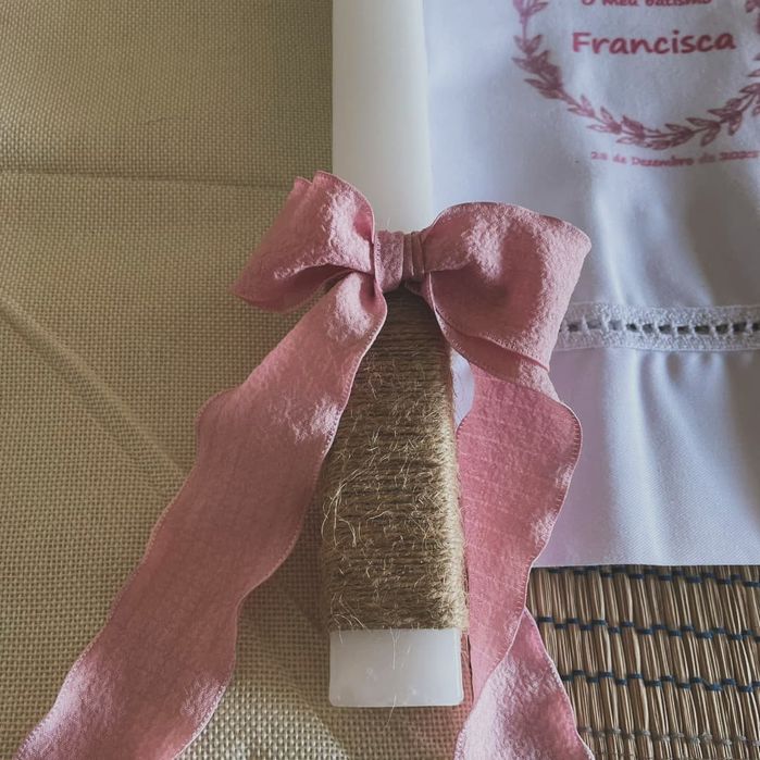 Kit de batismo " lua rosa"