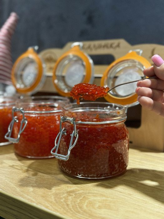Красная икра Кеты, Горбуши, Кижуча, Нерки