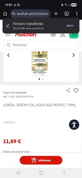 Sérum Age Perfect Loreal - NOVO