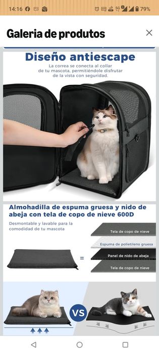 Mochila de Transporte para animal